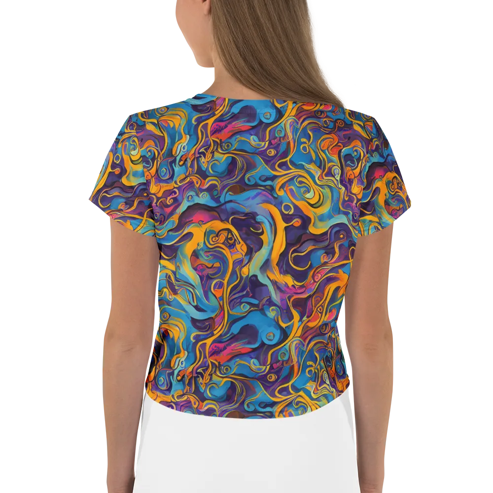 Cecily's Whorl on Crop Tee — Back