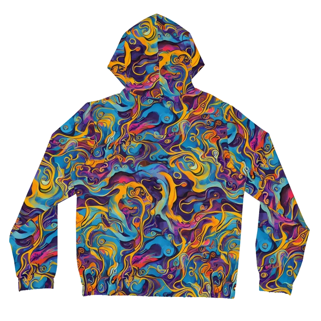 Cecily's Whorl on Women's Full-Zip Hoodie — Back