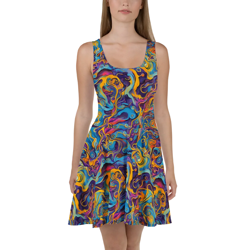 Cecily's Whorl on Skater Dress — Front