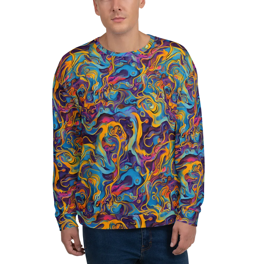 Cecily's Whorl on Sweatshirt — Front