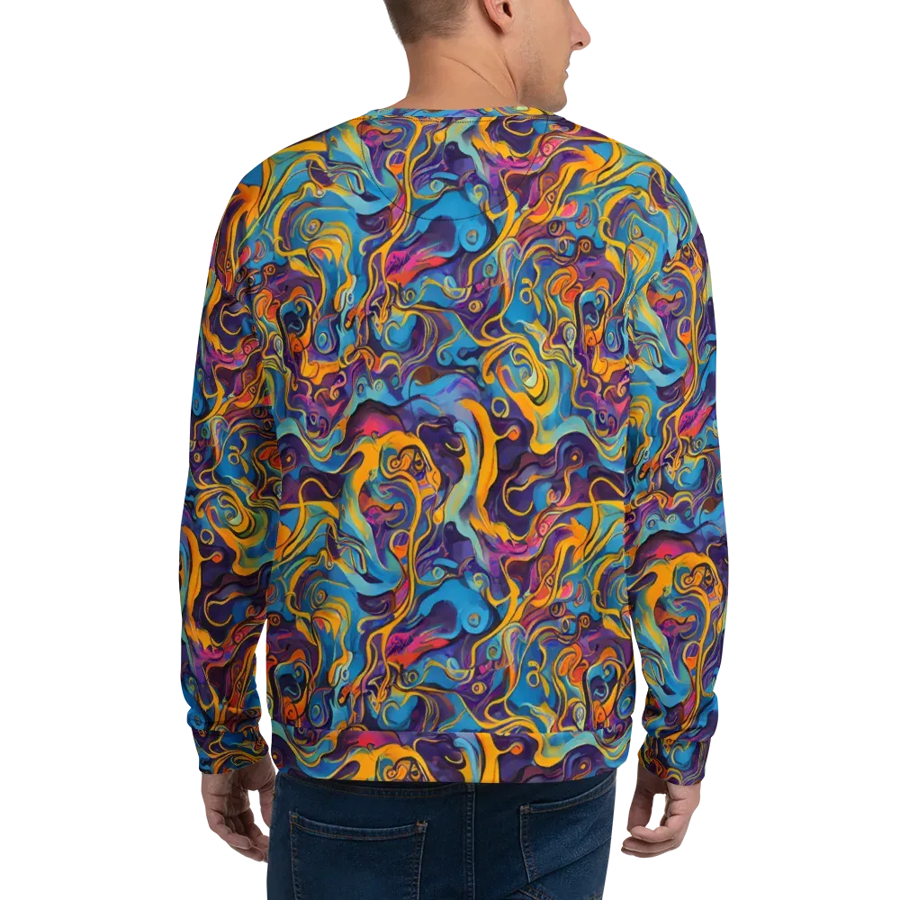 Cecily's Whorl on Sweatshirt — Back