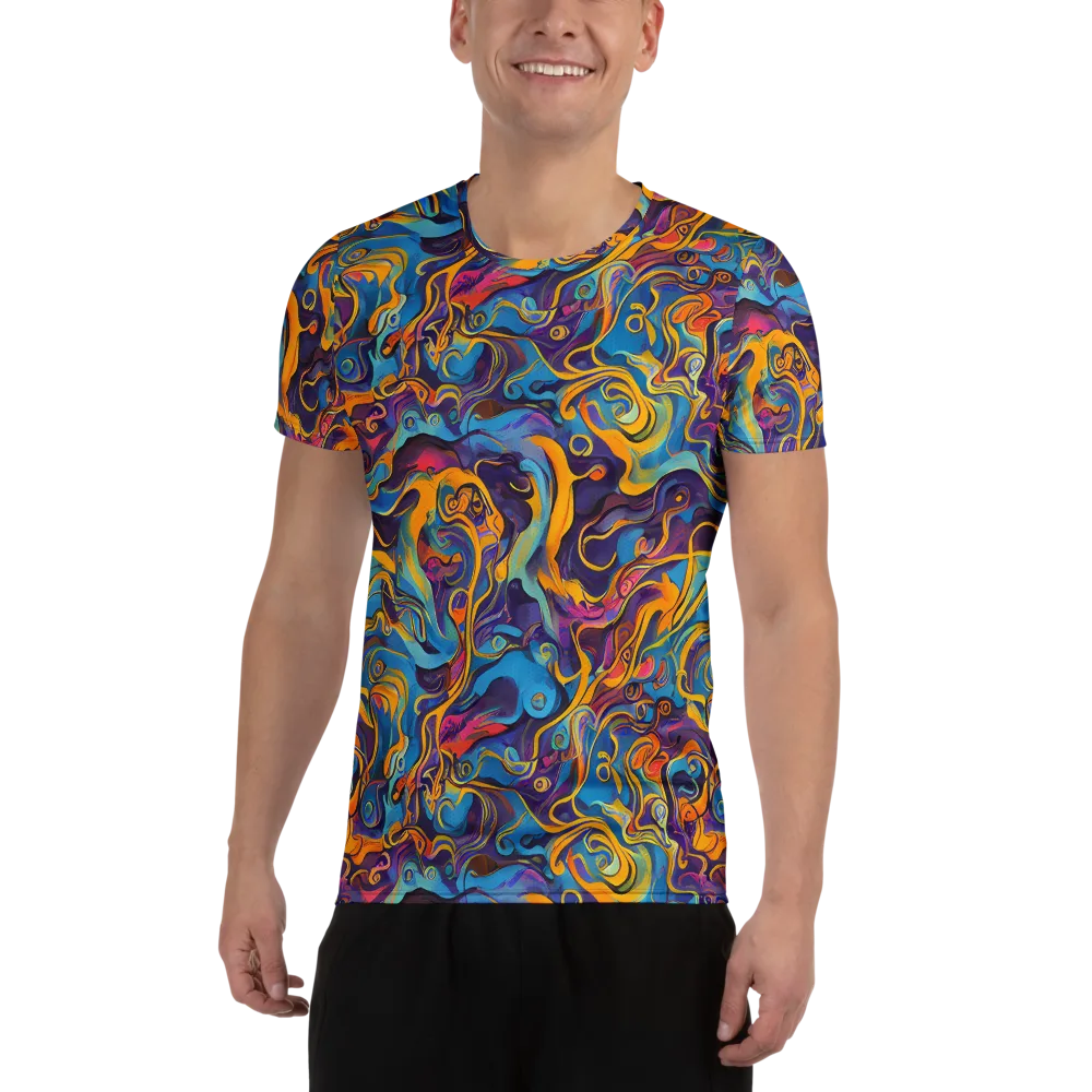 Cecily's Whorl on Men's Athletic T-Shirt — Front