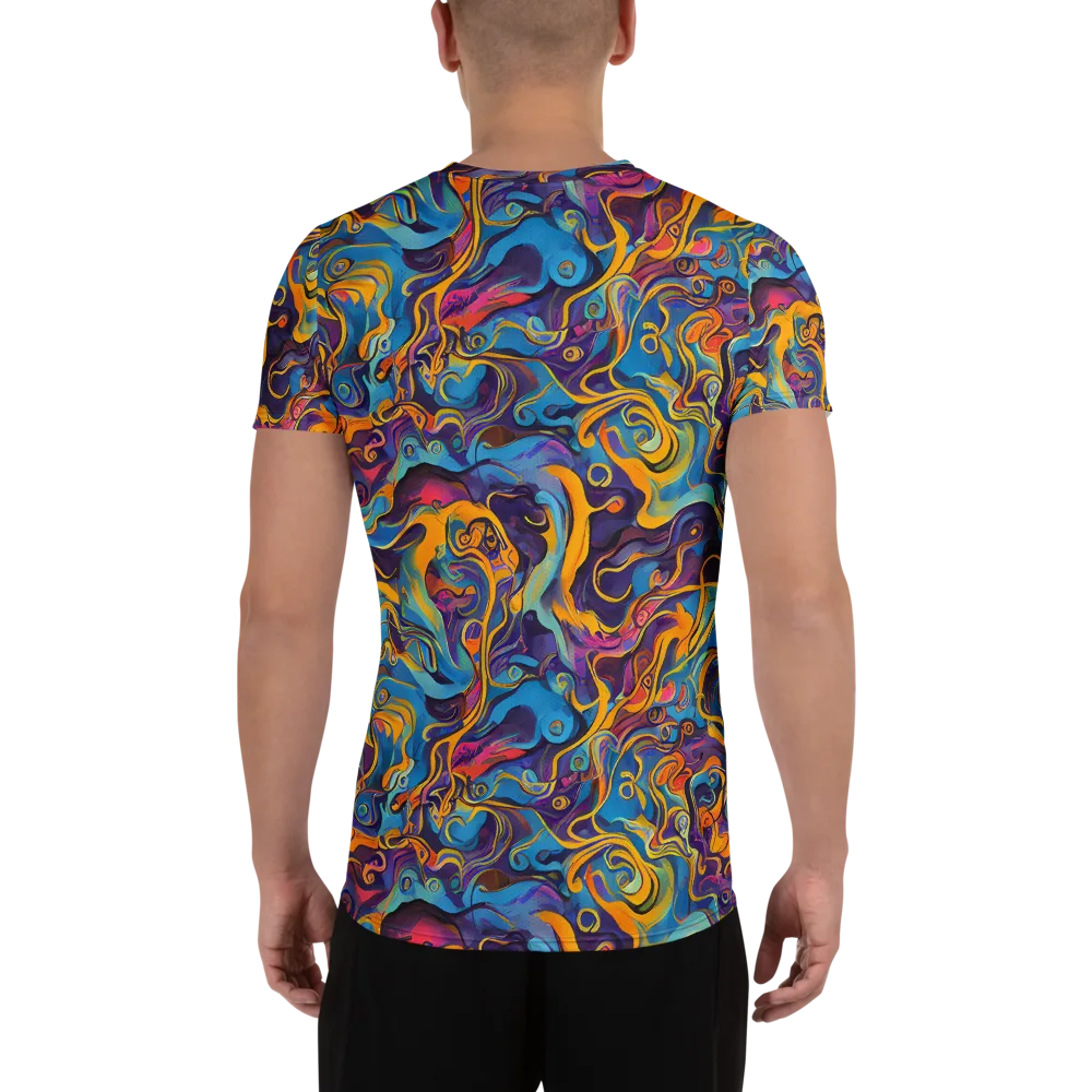 Cecily's Whorl on Men's Athletic T-Shirt — Back