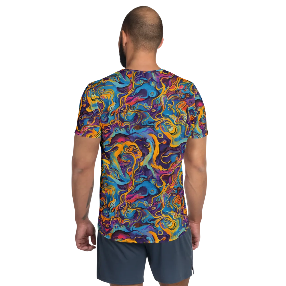 Cecily's Whorl on Men's Athletic T-Shirt — Back