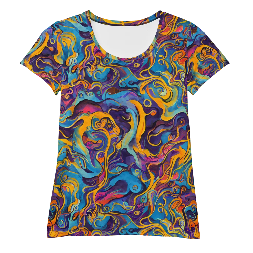 Cecily's Whorl on Women's Athletic T-Shirt — Front