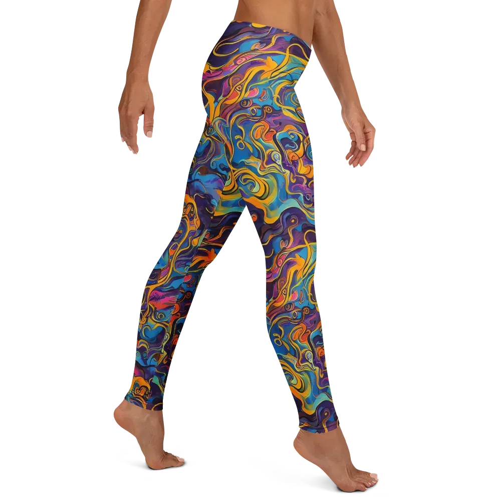 Cecily's Whorl on Leggings — Right