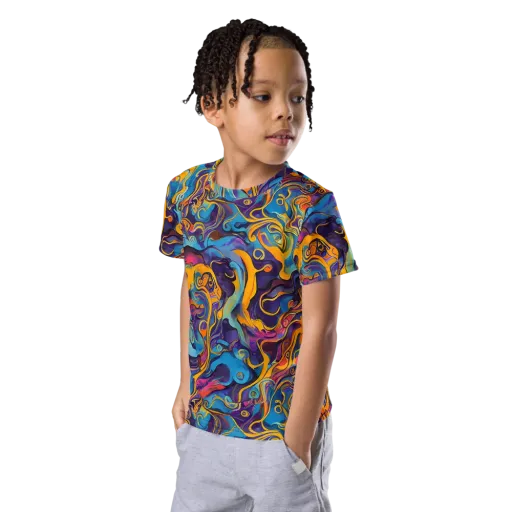 Cecily's Whorl on a Kids Crew Neck T-Shirt