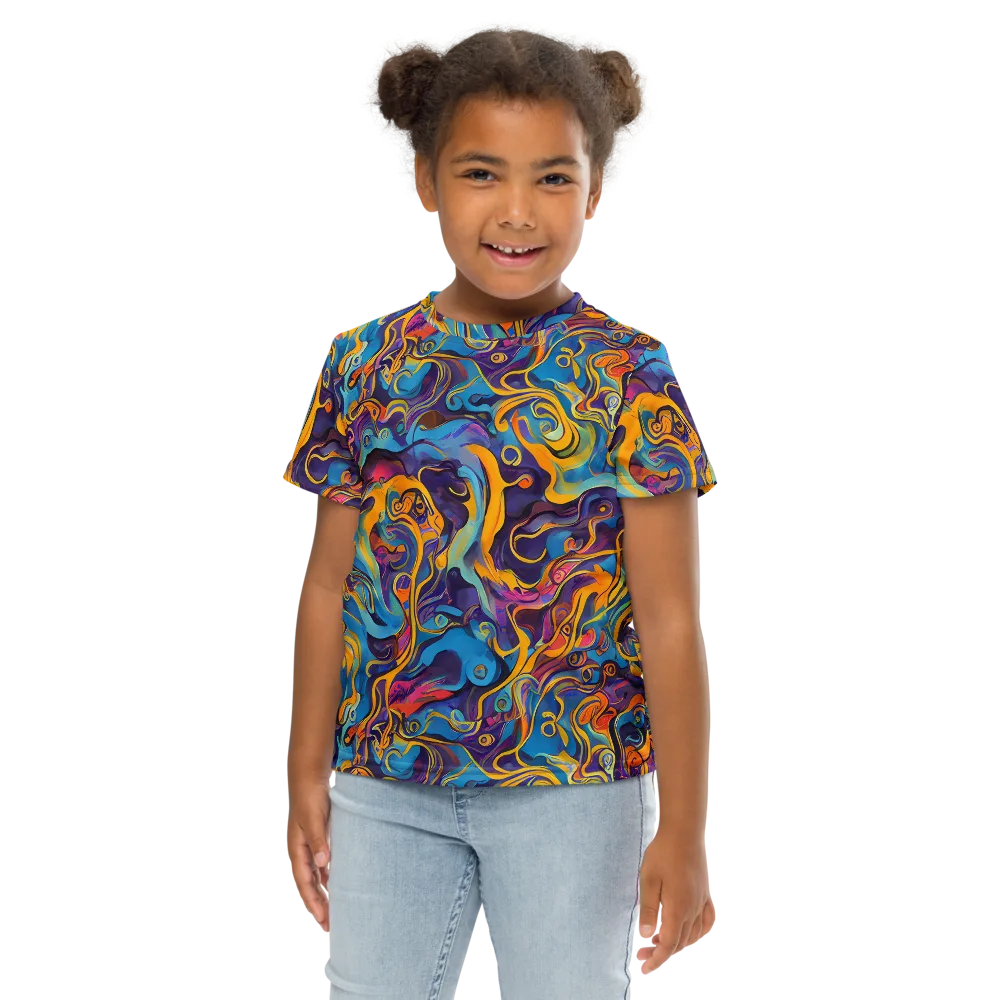 Cecily's Whorl on Kids Crew Neck T-Shirt — Front