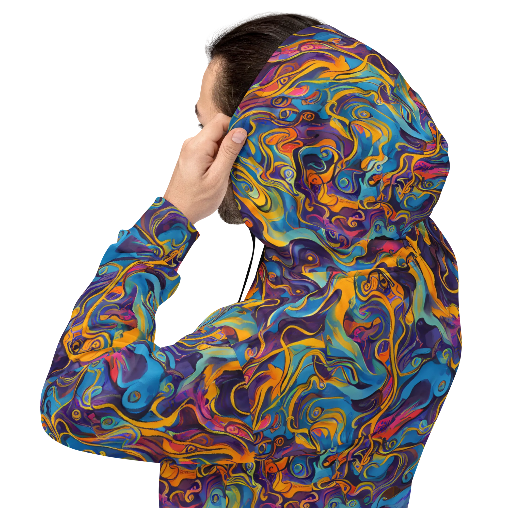 Cecily's Whorl on Hoodie — Back