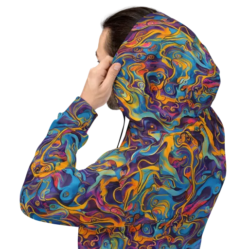 Cecily's Whorl on a Hoodie