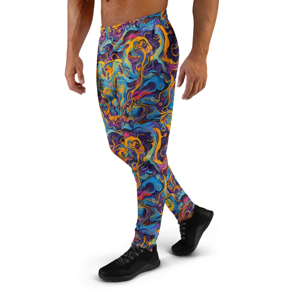 Cecily's Whorl on Men's Joggers — Left