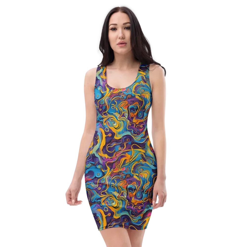 Cecily's Whorl on Bodycon Dress — Front