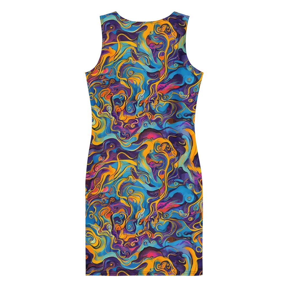 Cecily's Whorl on Bodycon Dress — Back