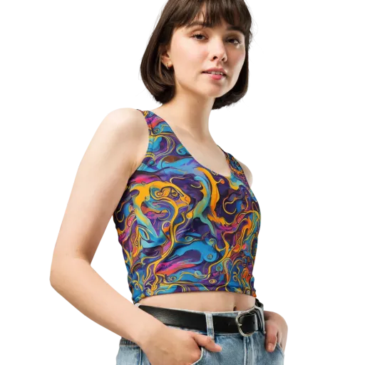 Cecily's Whorl on a Crop Top