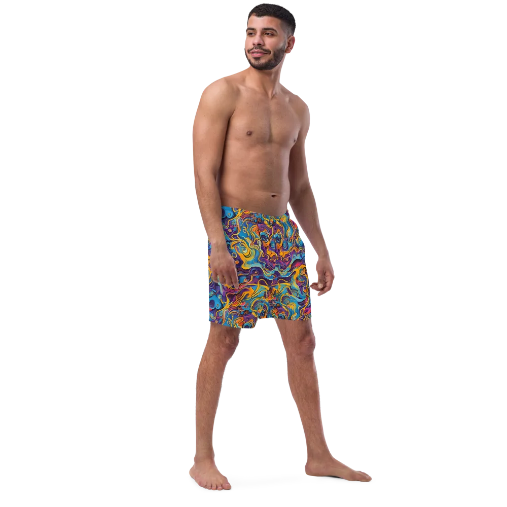 Cecily's Whorl on Swim Trunks — Right Front