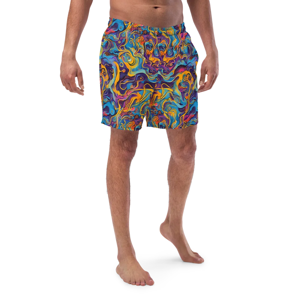Cecily's Whorl on Swim Trunks — Front