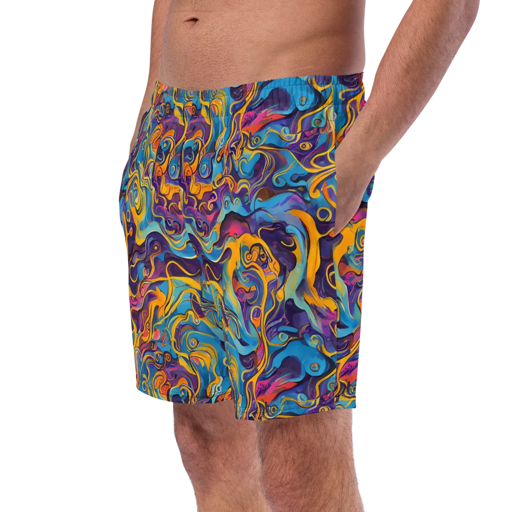 Cecily's Whorl on Swim Trunks — Left Front
