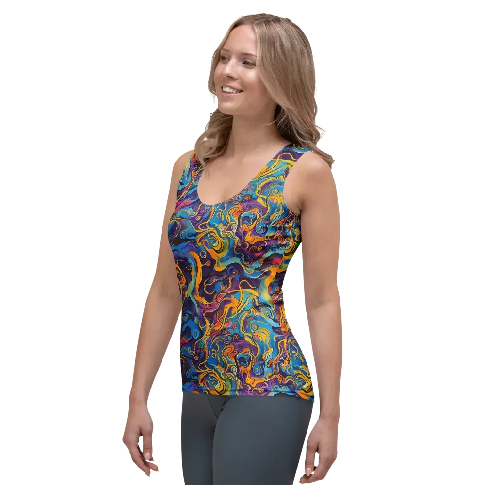 Cecily's Whorl on Women's Tank Top — Left Front