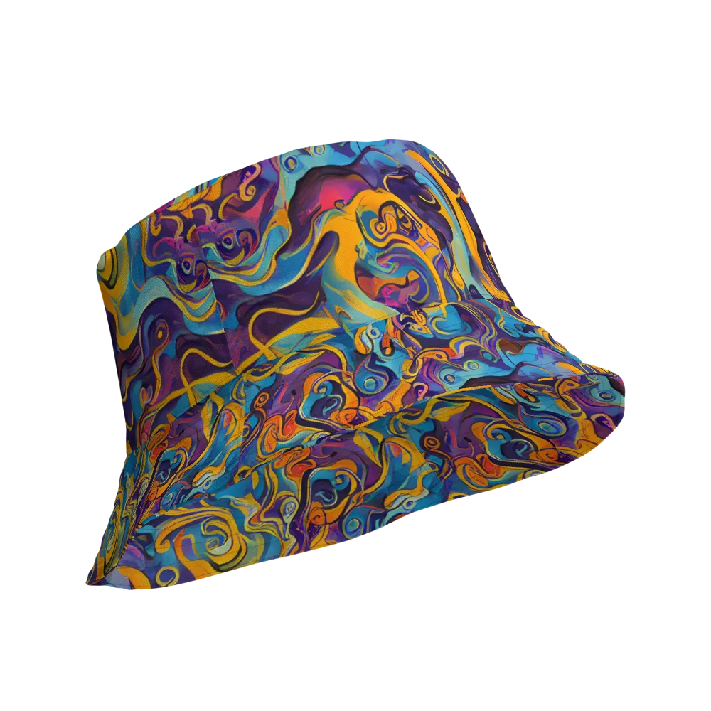 Cecily's Whorl on Reversible Bucket Hat — Product details Outside