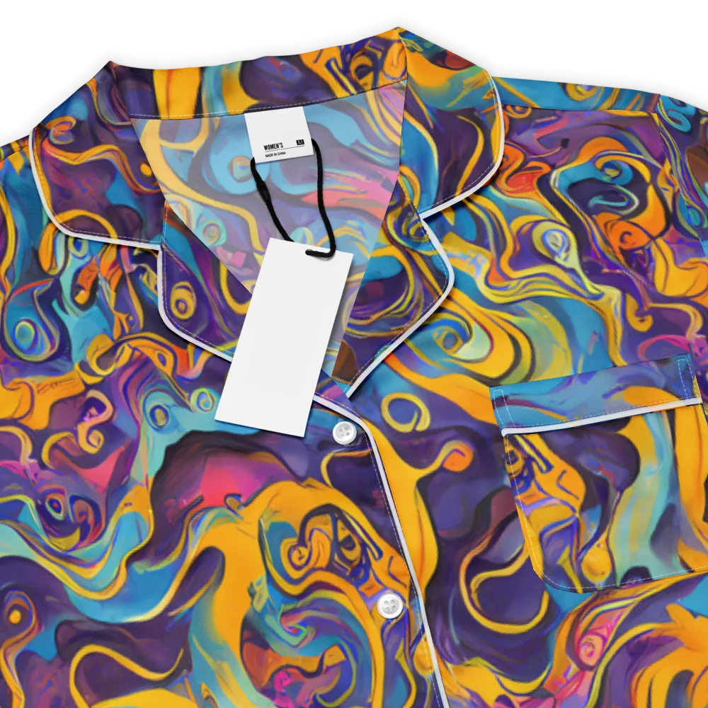Cecily's Whorl on Women's Short Sleeve Pajama Top — Product details