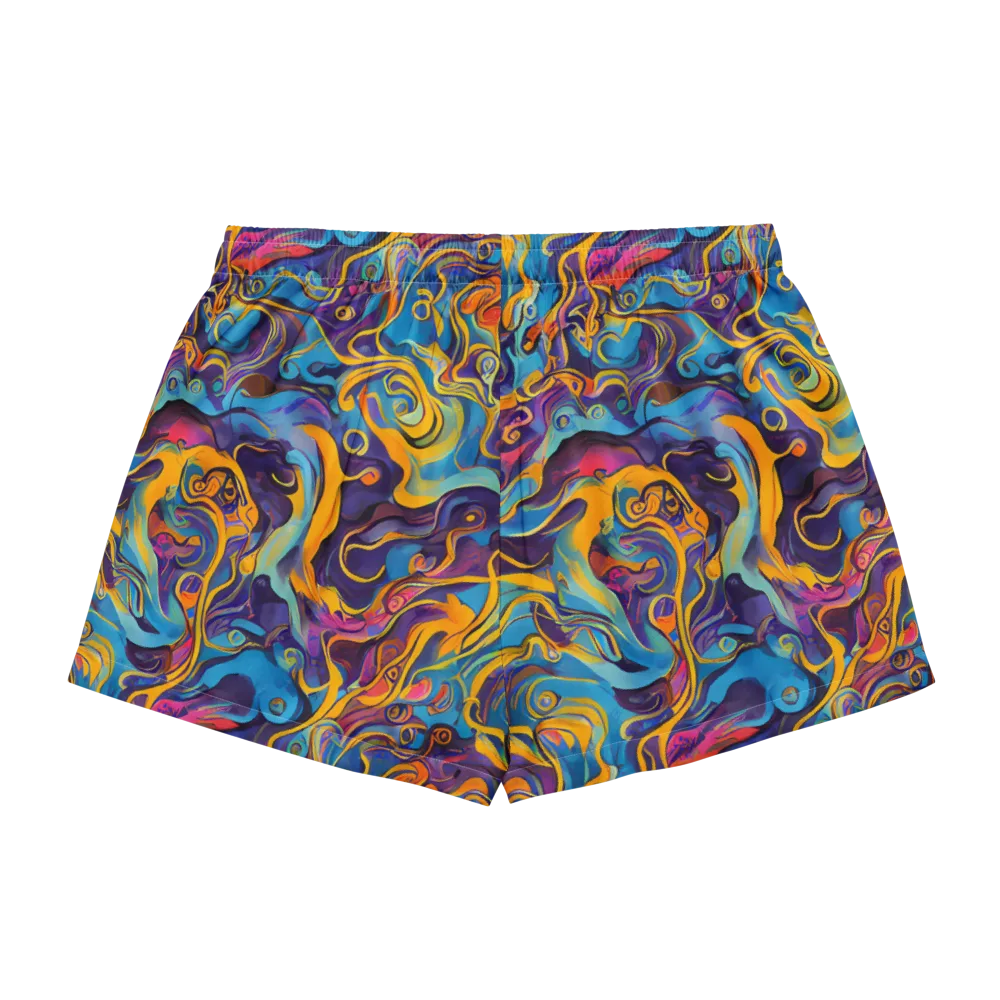 Cecily's Whorl on Women's Pajama Shorts — Back