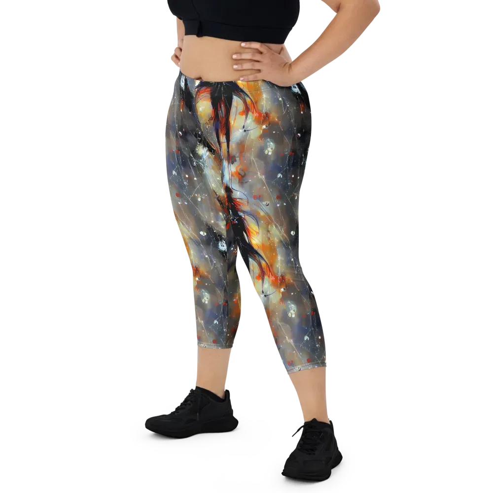 Sidereal Threads on Capri Leggings — Front