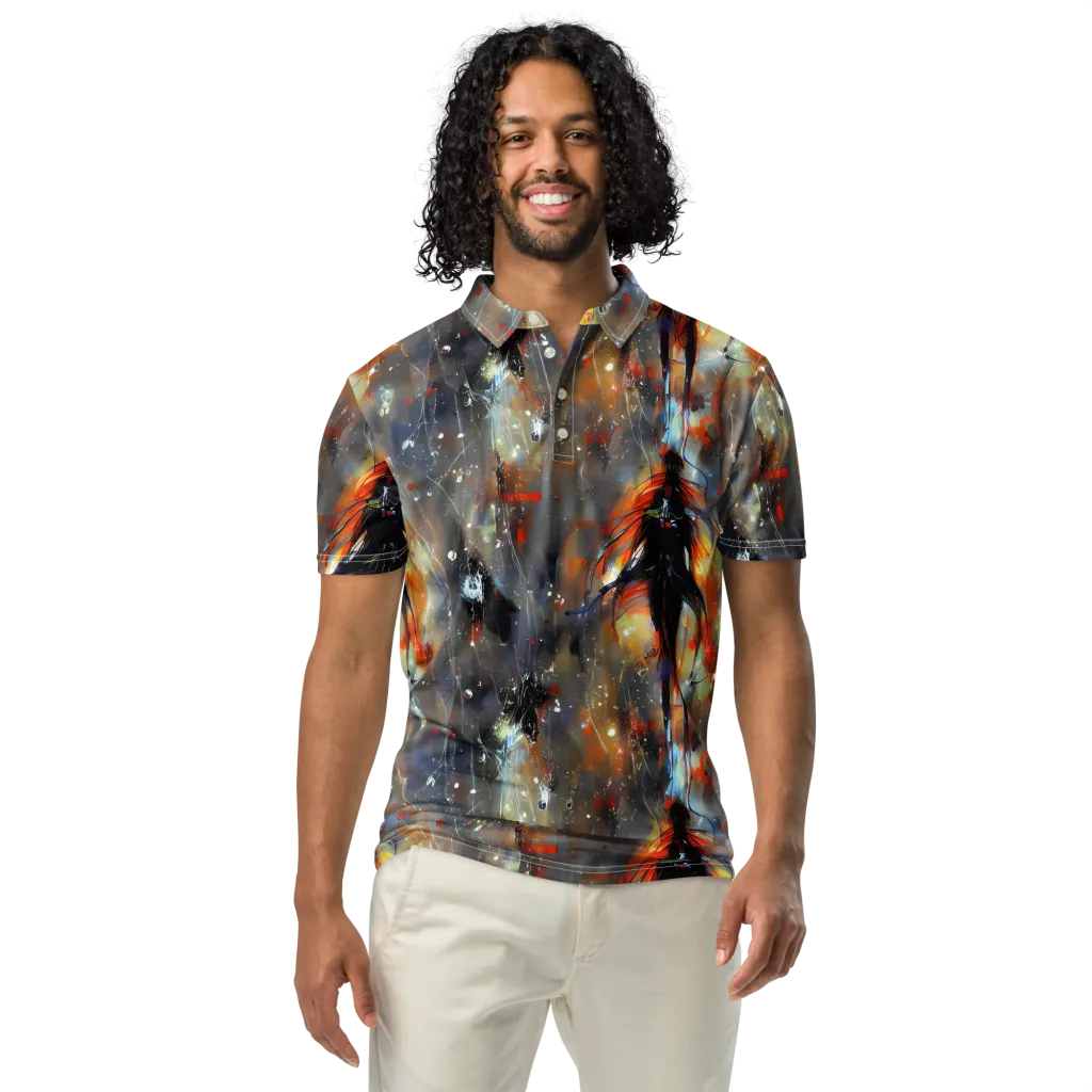 Sidereal Threads on Men's Slim Fit Polo Shirt — Front