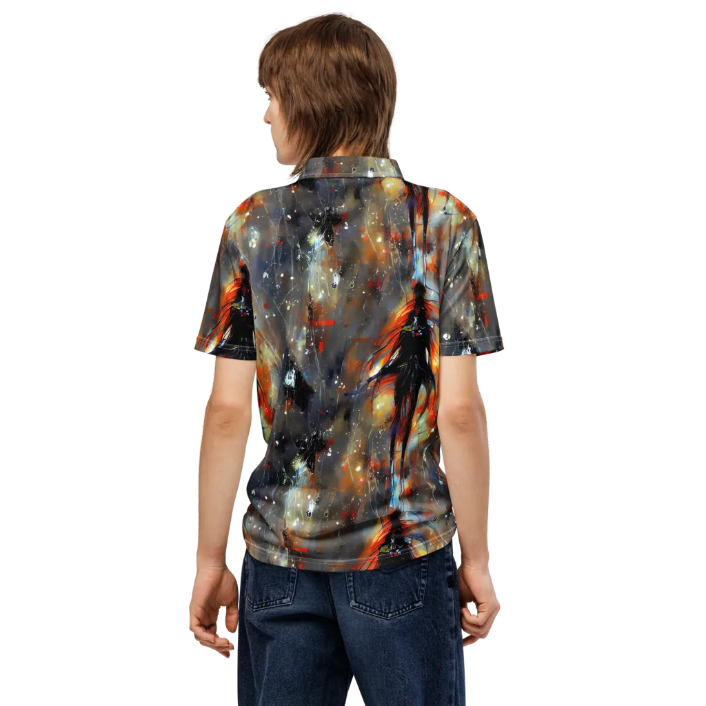 Sidereal Threads on Men's Slim Fit Polo Shirt — Back