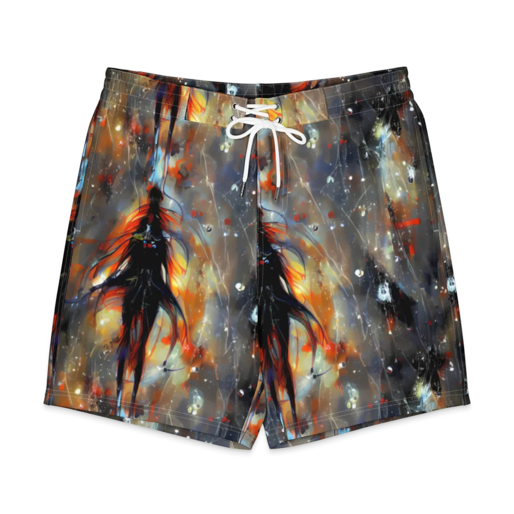 Sidereal Threads on Men's Board Shorts — Front