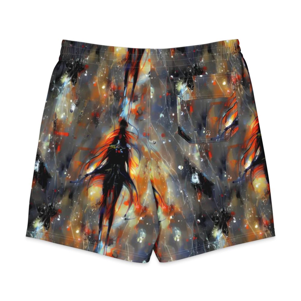 Sidereal Threads on Men's Board Shorts — Back