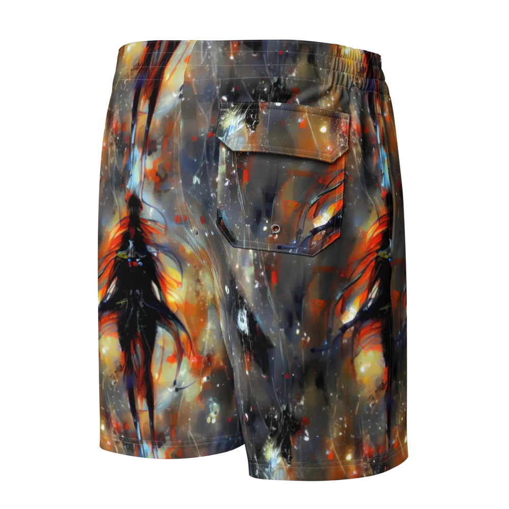 Sidereal Threads on Men's Board Shorts — Back
