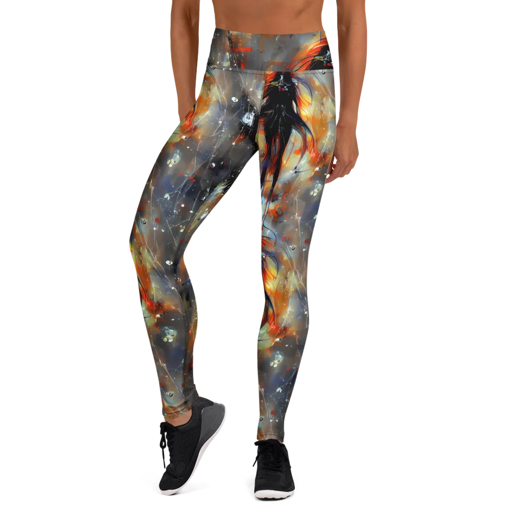 Sidereal Threads on Yoga Leggings — Front