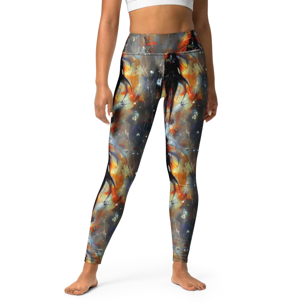 Sidereal Threads on Yoga Leggings — Front