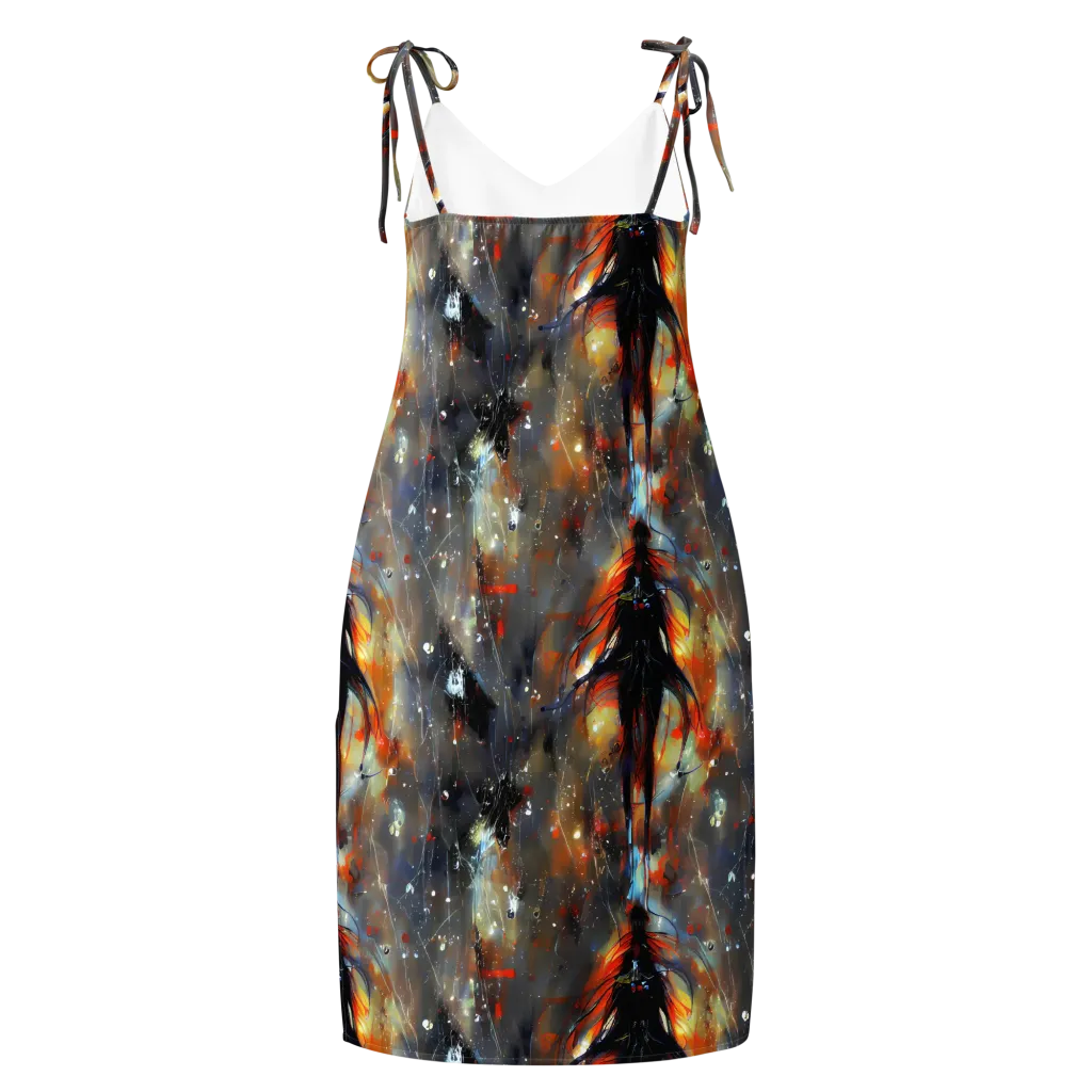 Sidereal Threads on Slip Dress — Back