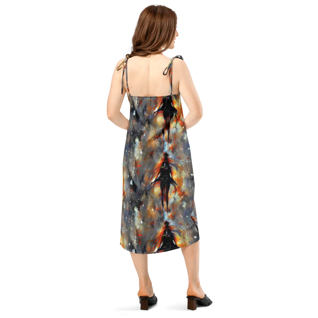 Sidereal Threads on Slip Dress — Back