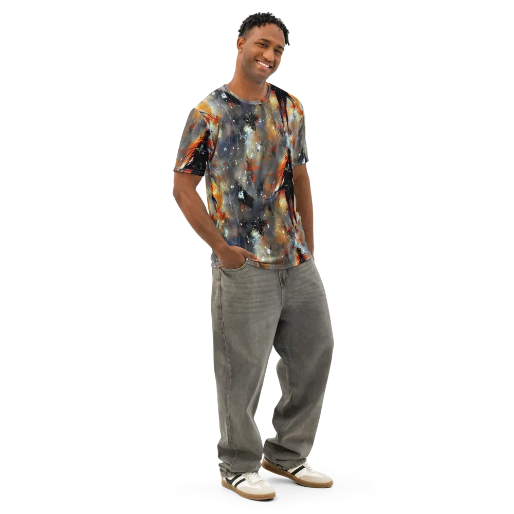 Sidereal Threads on Men's Cotton Crew Neck T-Shirt — Right Front