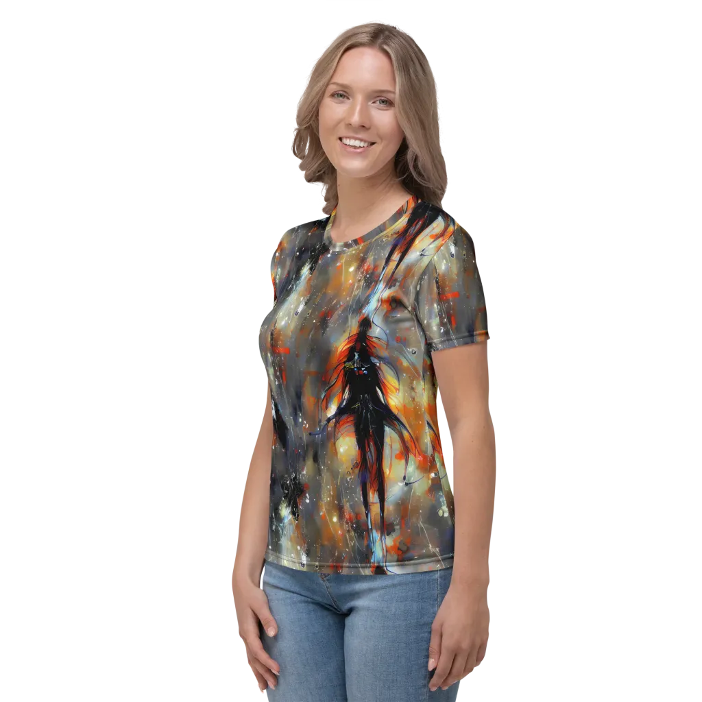 Sidereal Threads on Women's Crew Neck T-Shirt — Left