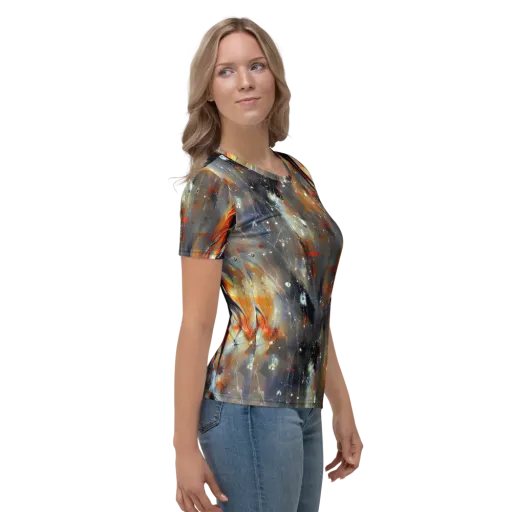 Sidereal Threads on a Women's Crew Neck T-Shirt