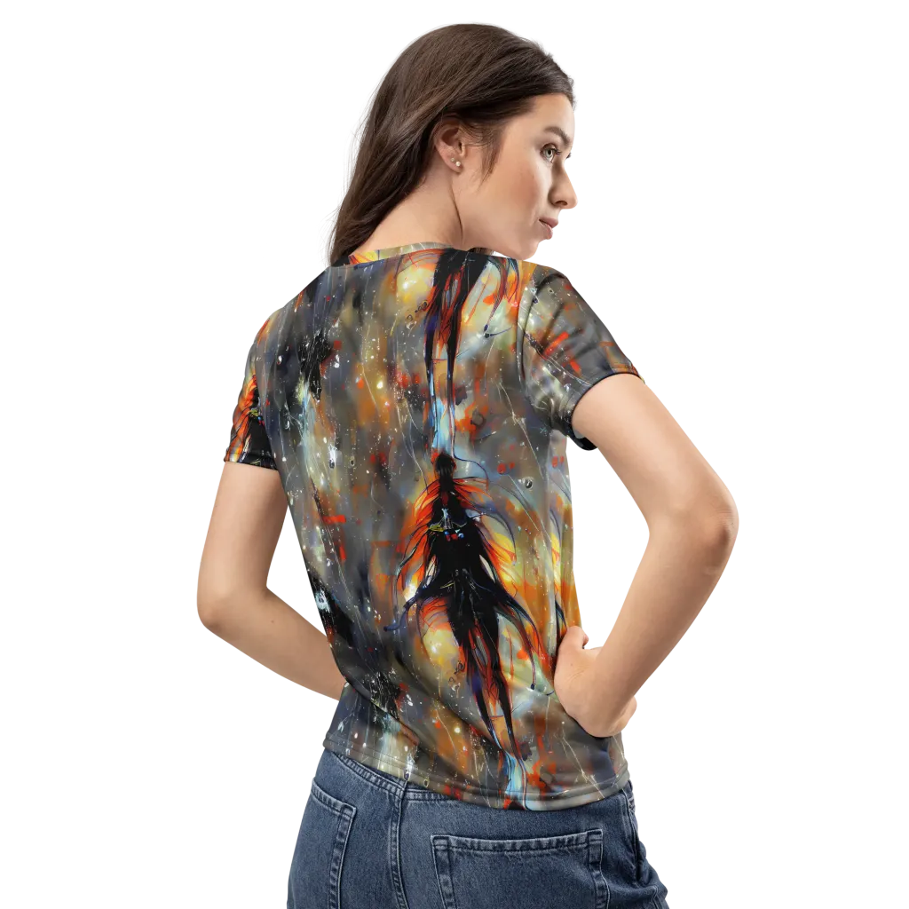 Sidereal Threads on Women's Crew Neck T-Shirt — Back
