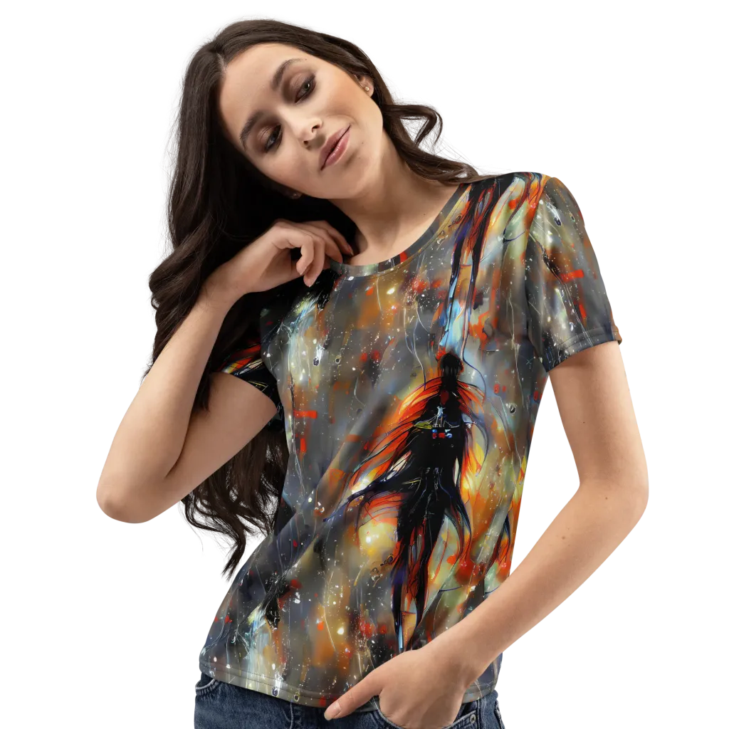 Sidereal Threads on Women's Crew Neck T-Shirt — Left Front