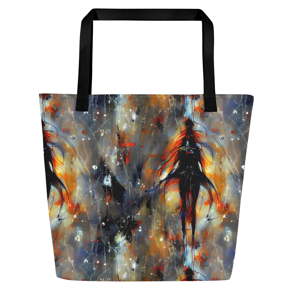 Sidereal Threads on Large Tote Bag W/ Pocket — Front