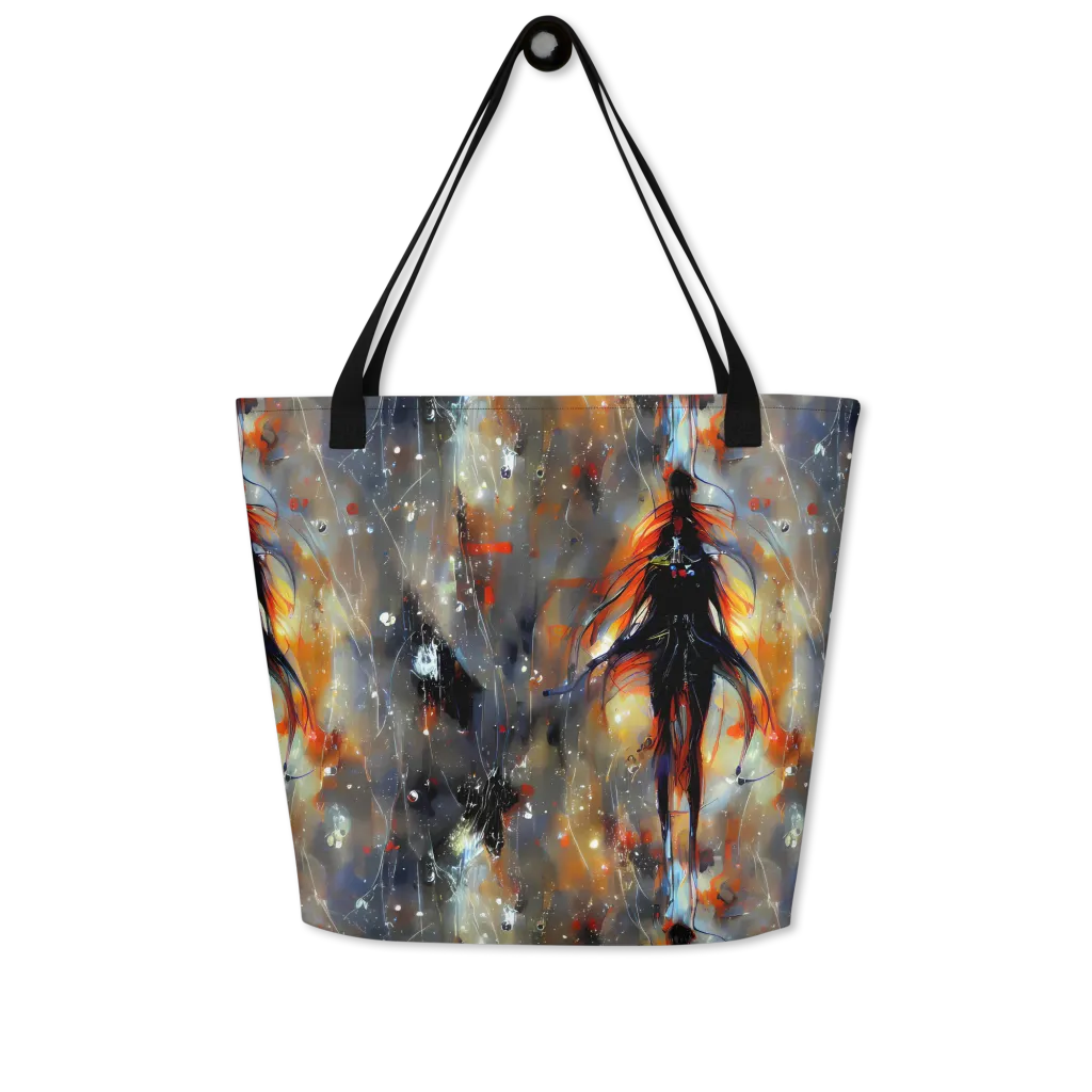 Sidereal Threads on Large Tote Bag W/ Pocket — Front