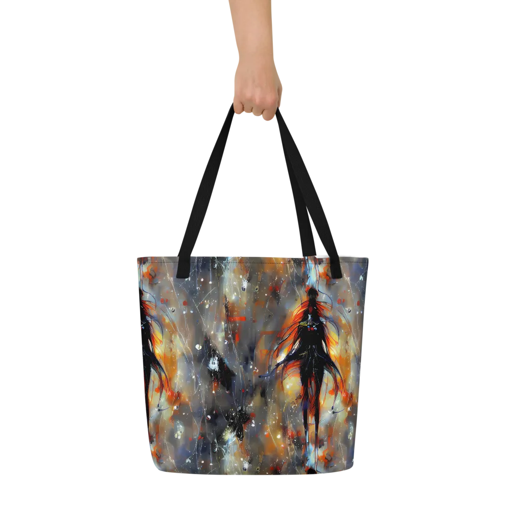 Sidereal Threads on Large Tote Bag W/ Pocket — Front