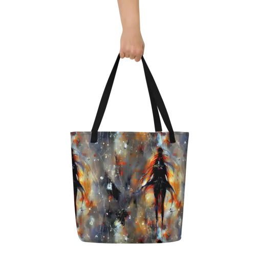 Sidereal Threads on a Large Tote Bag W/ Pocket