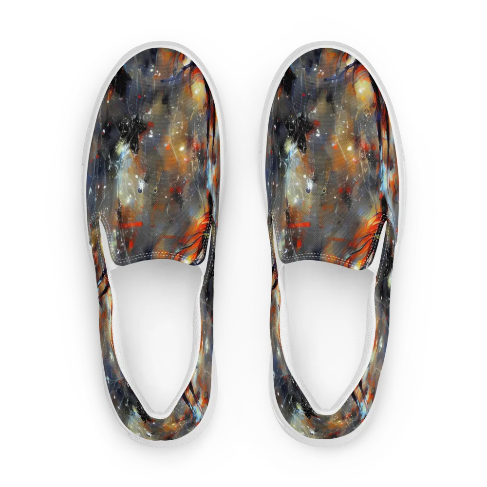 Sidereal Threads on Women's Slip-On Canvas Shoes — Front
