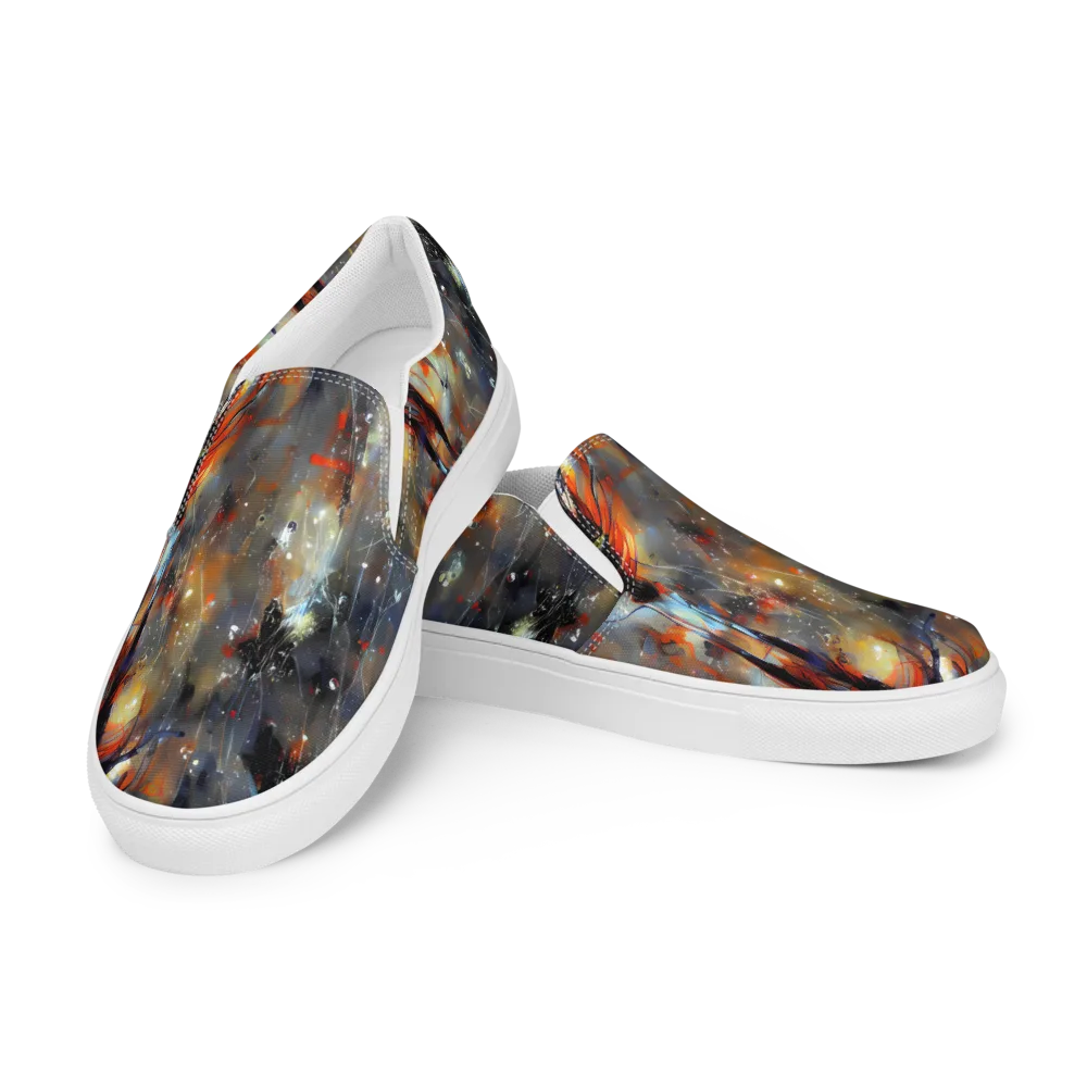 Sidereal Threads on Women's Slip-On Canvas Shoes — Left Front