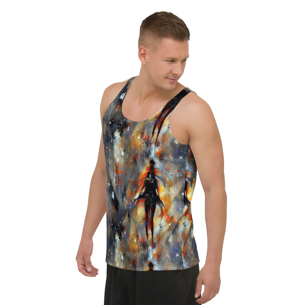 Sidereal Threads on Men's Tank Top — Left Front