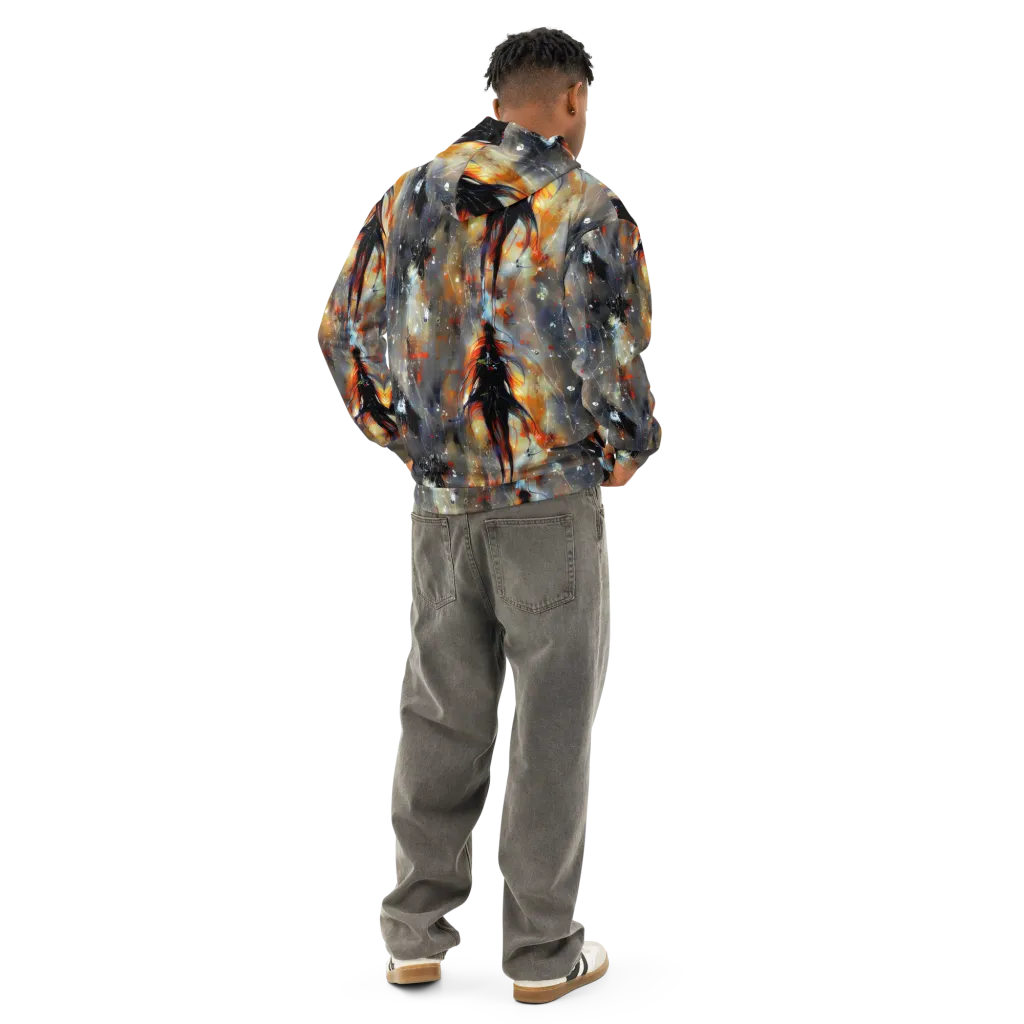 Sidereal Threads on Cotton Hoodie — Back