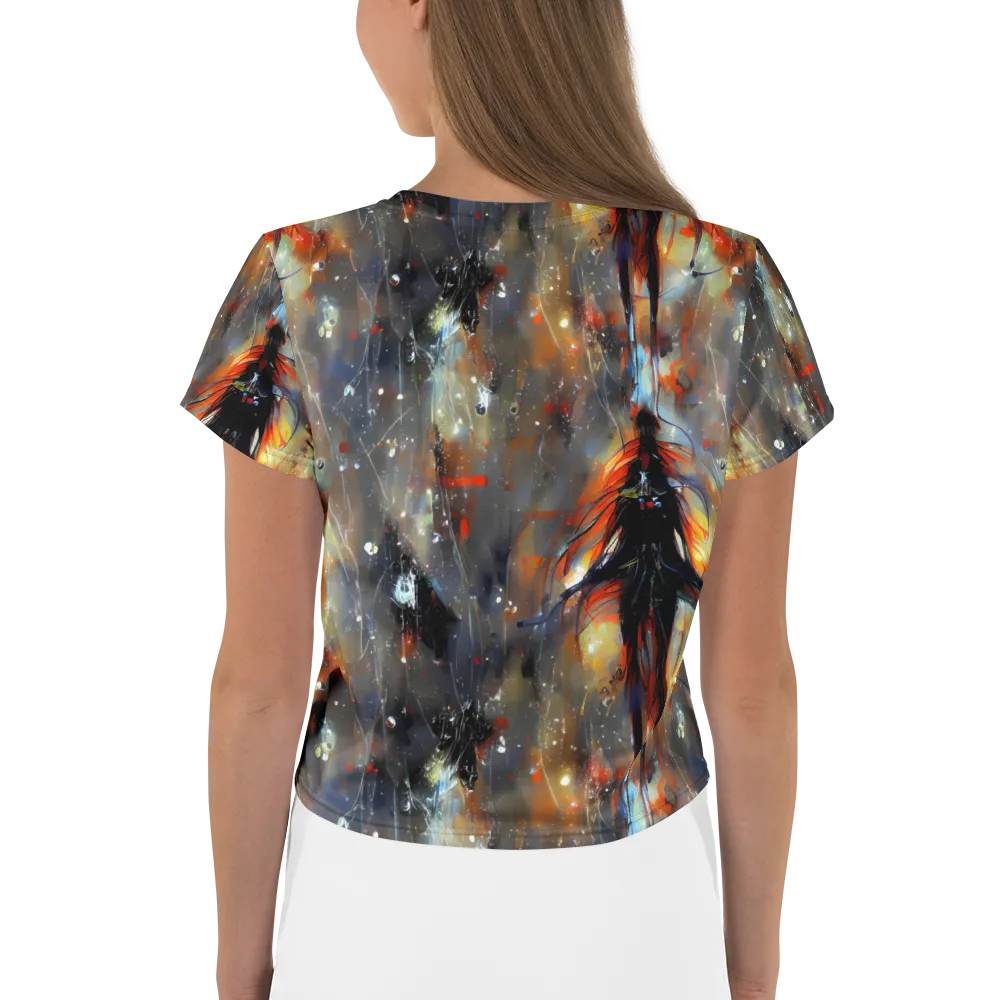 Sidereal Threads on Crop Tee — Back
