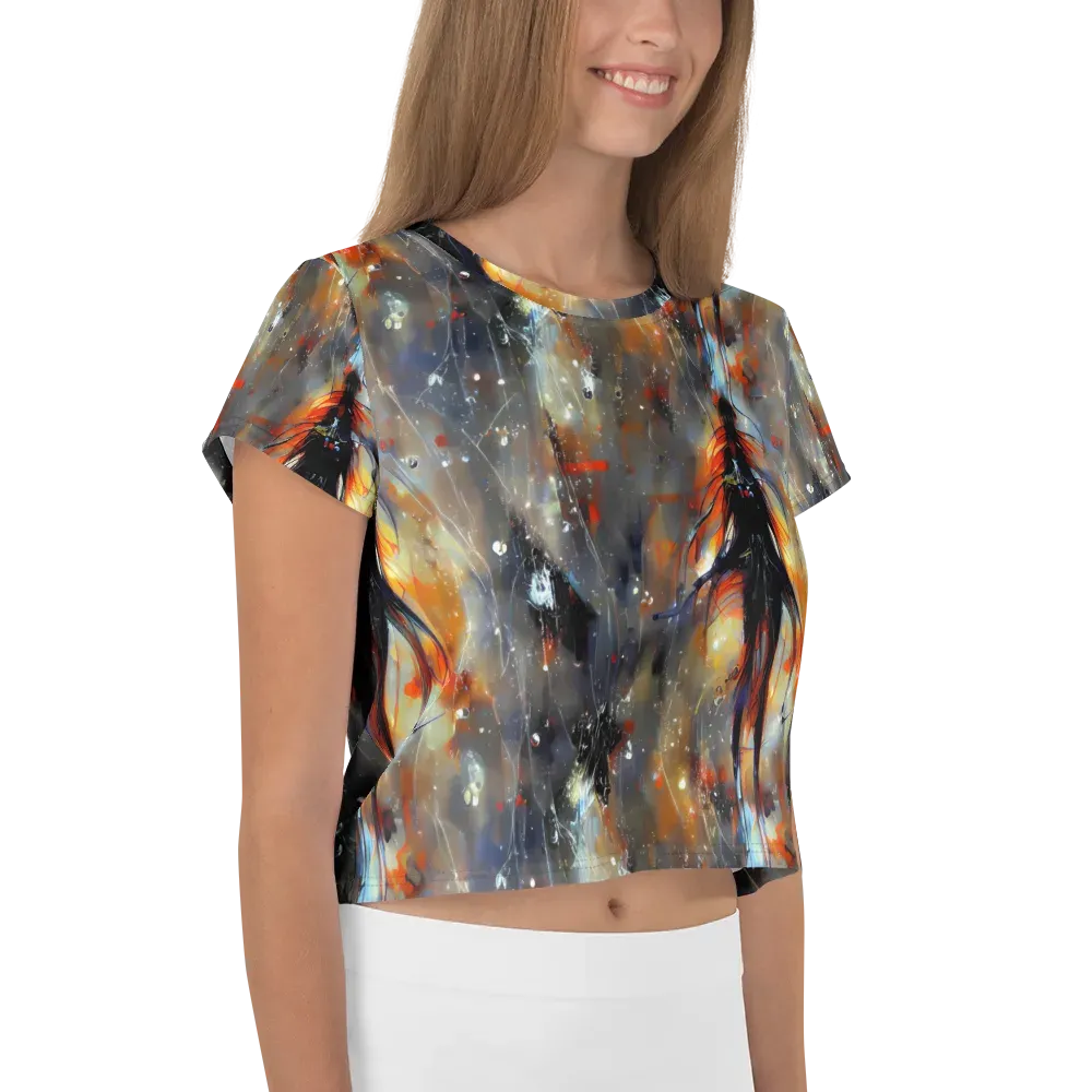 Sidereal Threads on Crop Tee — Right